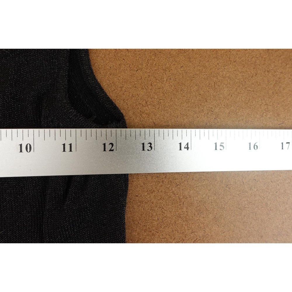 1017 ALYX 9SM Womens Size XS Black Shimmer Knit Sleeveless Bodycon Mini Dress - Picture 7 of 9
